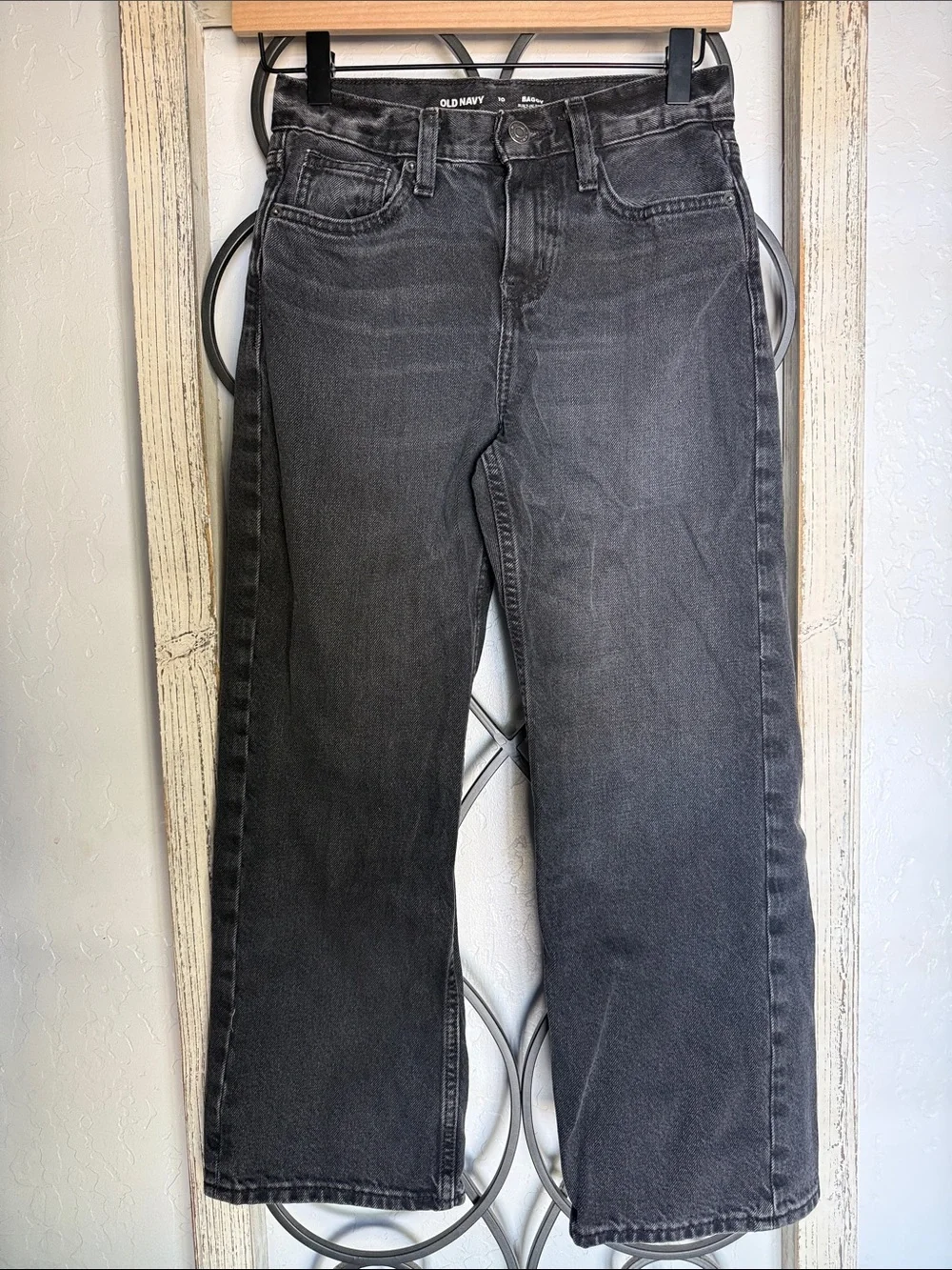 Old Navy | Boy’s Black Baggy Built-In Tough Jeans | Size 10
